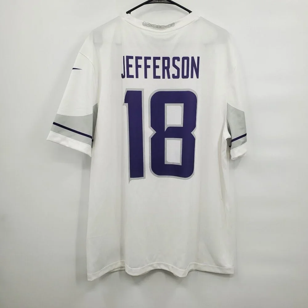 Nike Justin Jefferson Minnesota Vikings NFL Game Jersey Men Size XL NWT